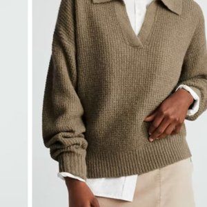 NWT- Everlane The Alpaca Waffle-Stitch Polo (Medium)